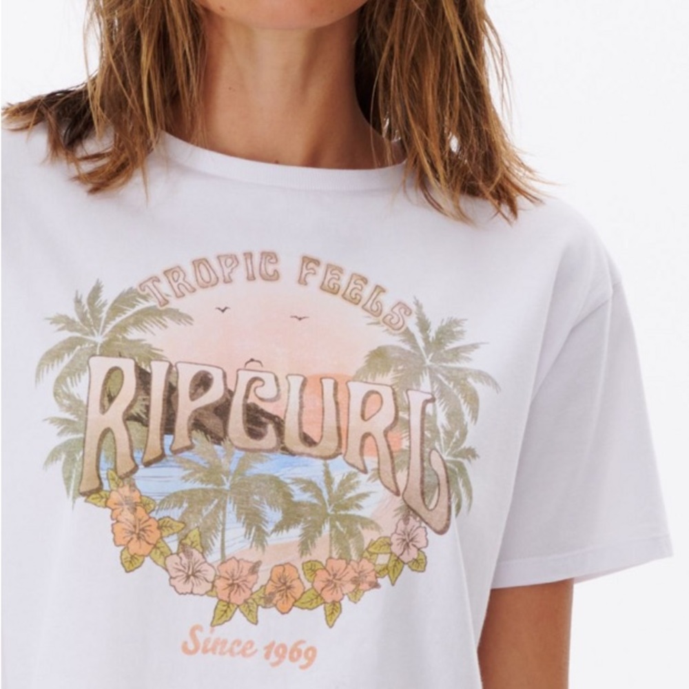 Rip Curl Gray Logo T-Shirt